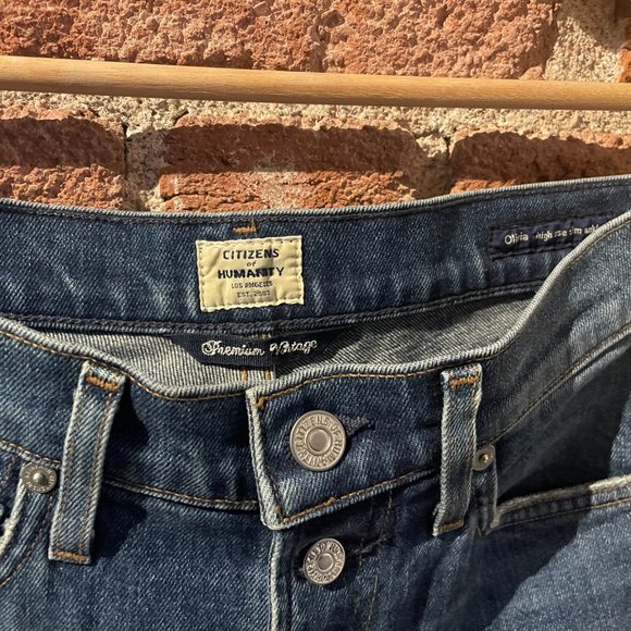 CITIZENS OF HUMANITY OLIVIA HIGH-RISE EXPOSED BUTTON FLY SKINNY JEANS - Picture 4 of 8